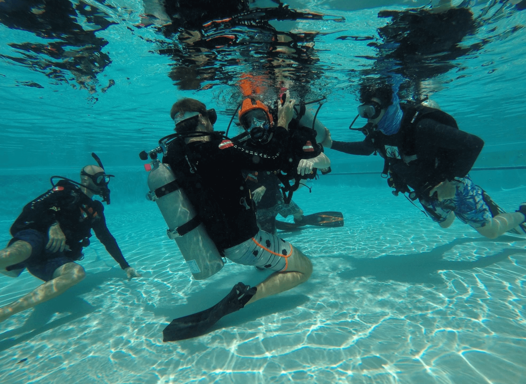 Veterans dive training